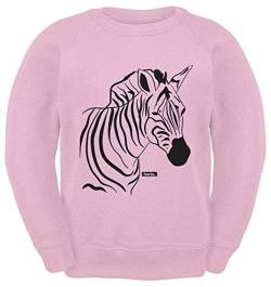 HARIZ Kinder Sweater Zebra Tiere Kindergarten Inkl. Geschenk Karte Rosa 128/7-8 Jahre von HARIZ