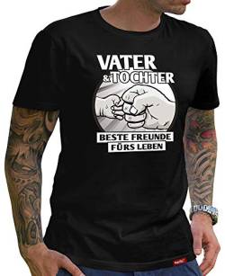 Vater & Tochter T-Shirt Herren Beste Freunde Erwachsen von Tochter Fuer Papa Vater Shirt lustig Schwarz M von HARIZ