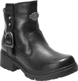 HARLEY-DAVIDSON FOOTWEAR Damen Madera Turnschuh, schwarz, 38.5 EU von HARLEY-DAVIDSON FOOTWEAR