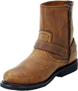 HARLEY-DAVIDSON FOOTWEAR Herren Rr-Scout Stiefel, BRN 20.3 cm Harness, 44.5 EU von HARLEY-DAVIDSON FOOTWEAR