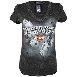 Harley-Davidson Damen Gamble T-Shirt Deadwood schwarz, Schwarz, 3XL von HARLEY-DAVIDSON FOOTWEAR