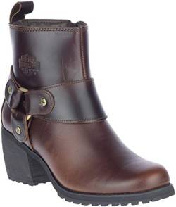 Harley-Davidson Women's Lalanne Harness Motorcycle Boot, Brown, 7.5 von HARLEY-DAVIDSON FOOTWEAR