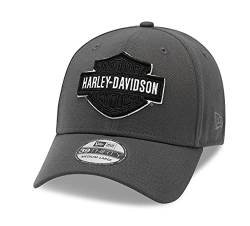 HARLEY-DAVIDSON 39THIRTY Baseball Cap Cappy Mütze Tonal Logo, Grau, S von HARLEY-DAVIDSON