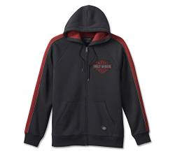 HARLEY-DAVIDSON Club Crew Zip-Up Black Beauty Hoodie Sweatshirt, XL von HARLEY-DAVIDSON