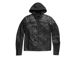 HARLEY-DAVIDSON Herren 3-in-1 Lederjacke Bikerjacke Auroral II Willie G. Skull Schwarz, M von HARLEY-DAVIDSON