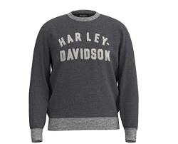 HARLEY-DAVIDSON Herren Pullover Staple Sweater Motorrad- Sweatshirt - Männer Pullover Freizeit Pulli Sweater Biker, M von HARLEY-DAVIDSON