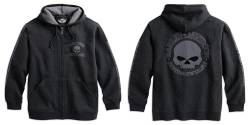 HARLEY-DAVIDSON Hooded Skull Sweatshirt Herren Hoodie, 99107-18VM, S von HARLEY-DAVIDSON