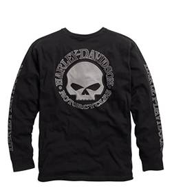 HARLEY-DAVIDSON Men's Skull Black Long Sleeve Tee, 4XL von HARLEY-DAVIDSON