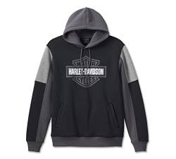 HARLEY-DAVIDSON Racing Bar & Shield Black Beauty Hoodie Sweatshirt, 4XL von HARLEY-DAVIDSON