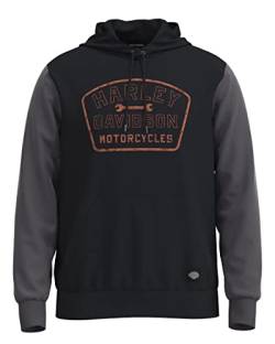 HARLEY-DAVIDSON Wrench Crew Black Beauty Hoodie Sweatshirt, 3XL von HARLEY-DAVIDSON