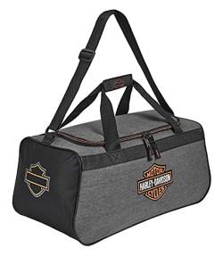 Harley-Davidson Bar & Shield Logo Duffel Bag w/Adjustable Strap - Heather Gray von HARLEY-DAVIDSON