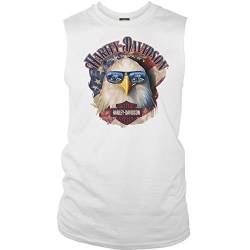 Harley-Davidson Military - Men's Graphic Sleeveless T-Shirt - Shady Eagle | Overseas Tour von HARLEY-DAVIDSON