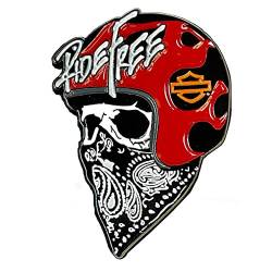 Harley Davidson Pin Ride Free Skull von HARLEY-DAVIDSON