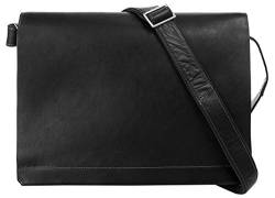 Harolds Campo Messengerbag aus Leder 38 cm schwarz von HAROLD'S