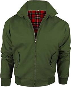 Wholesale Workwear Harrington - Erwachsene Harrington Jacke Mantel Bomber Klassisch 1970er Retro Mod Skin Scooter Schottenmuster Futter von HARRINGTON