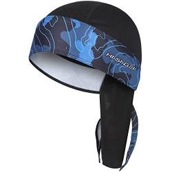 HASAGEI Bandana Herren Damen Atmungsaktiv Kopftuch Sports Bandana Cap Laufmütze Schnelltrocknend Kopftuch Unterm Radhelm Sommer Kopftücher Fahrrad Mütze (Dunkelblau) von HASAGEI