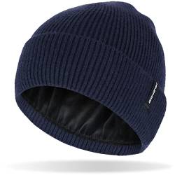 HASAGEI Mütze Herren Damen, Strickmütze Damen, Winter Beanie Mütze Mit Fleecefutter, Mode Cuffed Strickmütze, Thermo Unisex Wintermütze für Outdoor Sports Reisen Skifahren Laufen Radfahren Party von HASAGEI