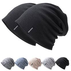 HASAGEI Mütze Herren Leicht Slouch Beanie Mütze Damen Weiche Jersey Mütze Ideal für Frühling Herbst und Winter von HASAGEI