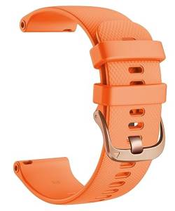 HASMI 20 mm Sportuhrenarmband kompatibel for Vivomove 3 Armband, Silikon-Ersatzarmband kompatibel for Gear S2 Classic/Forerunner 645 Smartwatch (Color : Black, Size : 20MM_S) von HASMI