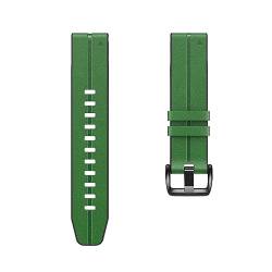 HASMI Armband kompatibel for Fenix ​​6x 5x Silikon + Leder Uhrenarmband 26 22 20 mm kompatibel for Fenix ​​5 6 5plus Ersatzarmband kompatibel for Forerunner 935 Gürtel (Color : Green, Size : 26mm) von HASMI