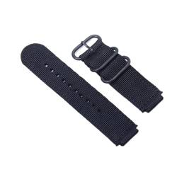 HASMI Canvas-Uhrenarmband, 18 mm, kompatibel for AE1200/1300/1000 W-219, modifiziertes Nylon-Uhrenarmband, Herren-Armband, Armband-Zubehör (Color : Black H, Size : Medium) von HASMI