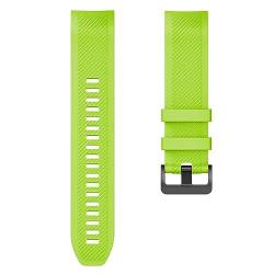 HASMI Kompatibel for Samsung Gear S3 Frontier-Bändern. Weiches Silikon-Uhrenarmband, kompatibel for Gear S3/Galaxy Watch 46 mm Smartwatches (Color : Green, Size : 22mm) von HASMI