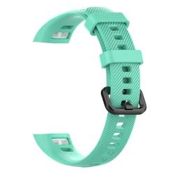 HASMI Kompatibles Honor Band 4 5 weiches Silikon-Ersatzuhrenarmband Smartwatch-Armband-Armband Band4 Band5 (Color : Waterduck, Size : Honor Band 5) von HASMI