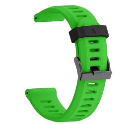 HASMI Silikon-Armband, kompatibel for Fenix ​​5X/3/3HR, Outdoor-Sport, Silikon-Ersatzarmband, kompatibel for 26-mm-Band (Color : Green, Size : 26mm) von HASMI