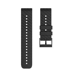 HASMI Sport-Silikon-Uhrenarmbänder, kompatibel for SUUNTO 9 Baro-Bändern, weiches Silikon-Armband, Ersatz, kompatibel for SUUNTO Spartan /9 Baro Copper Strsp (Color : Noir, Size : Medium) von HASMI