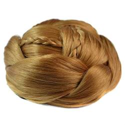 Haarteil Synthetische Scrunchie Haar Chignon Brötchen Donut Exquisite geflochtene Chignon mehrstufige Zöpfe Haarteile Clip in Haarknoten Party Hochzeit Cosplay Verlängerungen Dutt (Color : J18-26) von HASMI