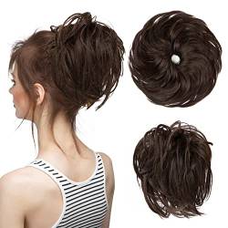 Haarteil Synthetisches, elastisches, unordentliches Brötchen, Kunsthaar, Chignon, lockig, Scrunchie, Hochsteckfrisur, Donut-Haarteile, Bänder, Bündel, Schwanz, blondes Haar for Frauen Dutt (Size : Ta von HASMI