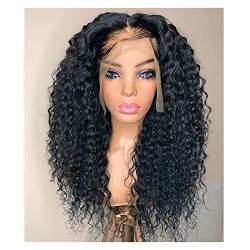 Human Haar Wigs Perücke Lockige Spitze Vorne Perücke Lockige Blacl Blacl 26 Zoll Mit Natürliche Glueless Synthetische Haar Perücke Natürliche Par von HASMI