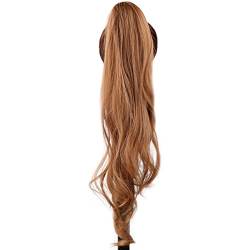 Pferdeschwanz Haarteil 32-Zoll-Pferdeschwanz-Haarteile for Frauen for den täglichen Gebrauch, synthetische, flexible Pferdeschwanz-Verlängerung, blond Pferdeschwanzverlängerung (Color : #12, Size : von HASMI
