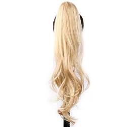 Pferdeschwanz Haarteil 32-Zoll-Pferdeschwanz-Haarteile for Frauen for den täglichen Gebrauch, synthetische, flexible Pferdeschwanz-Verlängerung, blond Pferdeschwanzverlängerung (Color : P27-613, Siz von HASMI