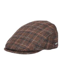 HAT YOU Wool Flat Cap 'Carl Confort' mit Ohrenklappen, Herren Schiebermütze, Wollmütze, Mütze:Brown, Größe:59 cm von HAT YOU