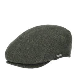 HAT YOU Wool Flat Cap 'George', Herren Schiebermütze, Wolle Schirmmütze, Mütze:Green, Größe:57 cm von HAT YOU