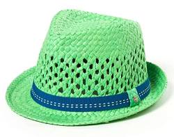 Kinder Hut, Sommerhut, Trilby Hut mit Band in farbenfrohen Farben, Hut:Grün, Hut:53cm von HAT YOU