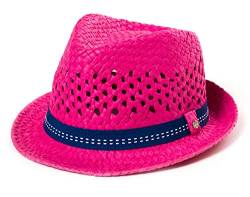 Kinder Hut, Sommerhut, Trilby Hut mit Band in farbenfrohen Farben, Hut:Pink, Hut:53cm von HAT YOU