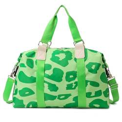 HATAMOTO Weekender Duffel Sport Gym Bag Overnight Travel Duffle Bags with Wet Pocket, A02-grün von HATAMOTO