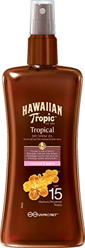Hawaiian Tropic Protective Dry Spray Oil Sonnenöl LSF 15, 200 ml, 1 St von HAWAIIAN Tropic