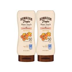Hawaiian Tropic SPF 50 Broad Spectrum Sunscreen, Sheer Touch Moisturizing Protection Sunscreen Lotion, Coconut, 16.0 Fl Oz (Pack of 2) von HAWAIIAN Tropic