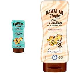 Hawaiian Tropic Silk Hydration Protective Sun Lotion Sonnencreme LSF 30, 180 ml, 1 St + Silk Hydration Air Soft After Sun Lotion, 180 ml von HAWAIIAN Tropic