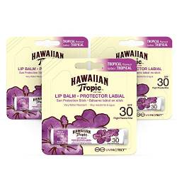 Hawaiian Tropic - Sonnenschutz Lippenbalsam SPF 30, Tropical Flavor - Pack 3 Einheiten von HAWAIIAN Tropic