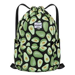 HAWEE Wasserdicht Kordelzug Rucksack mit Innentasche Groß Turnbeutel Kordelzug Tagesrucksack Tunnelzug Tasche Sporttasche Unisex für Frauen Männer Reise Alltag Outdoor Yoga Schule Strand Schwimmen von HAWEE