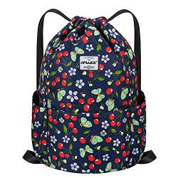 HAWEE Wasserdicht Kordelzug Rucksack mit Innentasche Groß Turnbeutel Kordelzug Tagesrucksack Tunnelzug Tasche Sporttasche Unisex für Frauen Männer Reise Alltag Outdoor Yoga Schule Strand Schwimmen von HAWEE