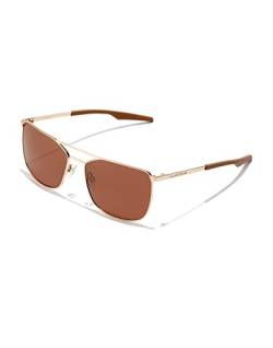 HAWKERS Unisex Sense Sonnenbrille, Brown Polarized · Gold, Einheitsgröße von HAWKERS