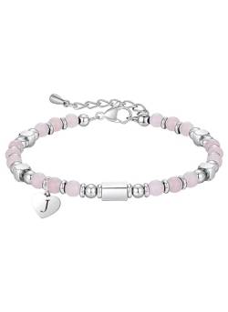 HAYOUWAY Charm Armband Damen mit Buchstaben Geschenke für Frauen Teenager Mädchen Freundin Geburtstag, Kommunion Geschenke für Mädchen Frauen Muttertag Mama Geschenk Naturstein Armbänder Perlenarmband von HAYOUWAY