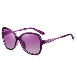HAZARA Polarisierte Sonnenbrille for Damen, Sonnenbrille, Anti-UV-Sonnenbrille A (Farbe : 3) von HAZARA
