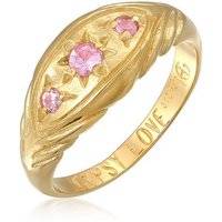 HAZE & GLORY Fingerring Stern Saphir Pink - Love Rules 375 Gelbgold von HAZE & GLORY