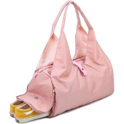 HAssy Wasserdichte Nylon-Sporttasche für Herren, Damen, Training, Fitness, Reisen, Handtasche, Yogamatte, Sporttasche mit Schuhfach von HAssy